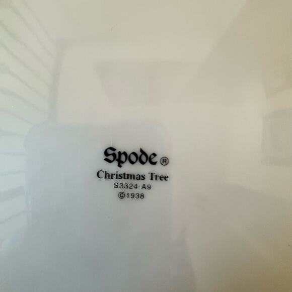 Spode Christmas Tree Cookies For Santa Plate 9" 4056317 Box Macy's Holiday - Picture 5 of 15
